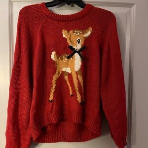 NWT Forever 21 Red Deer Sweater